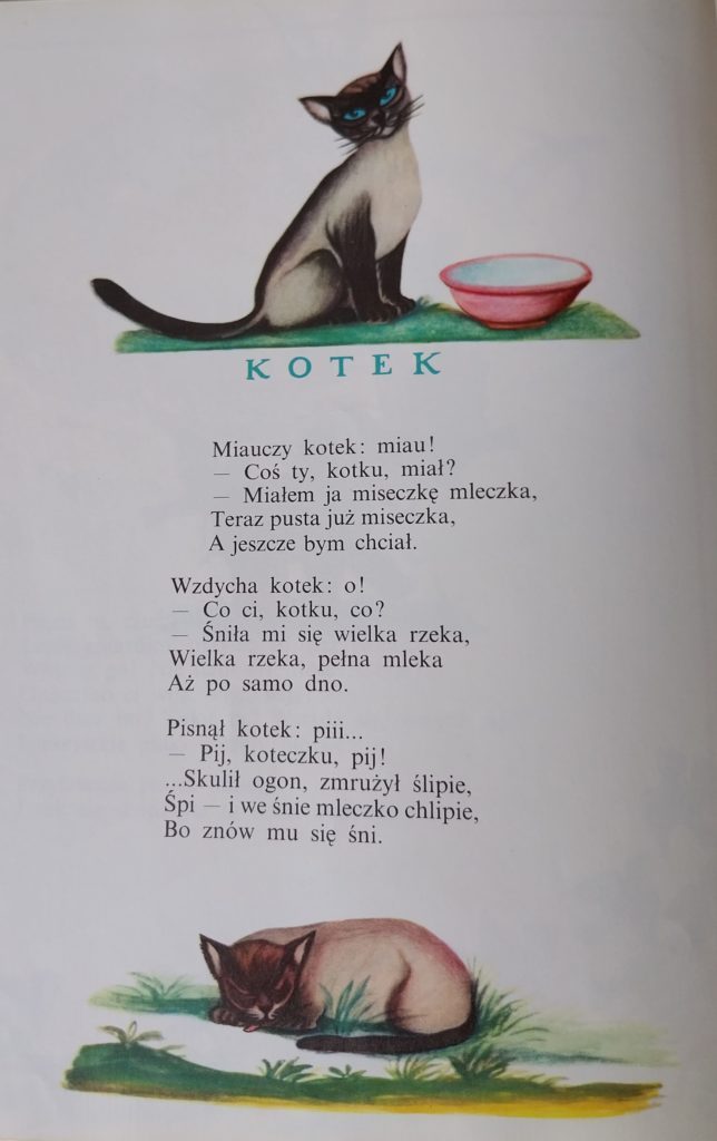 Julian Tuwim poem Kotek