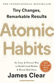 Book cover for Atomic Habits by James Clear