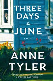 book cover for Three Days in June by Anne Tyler