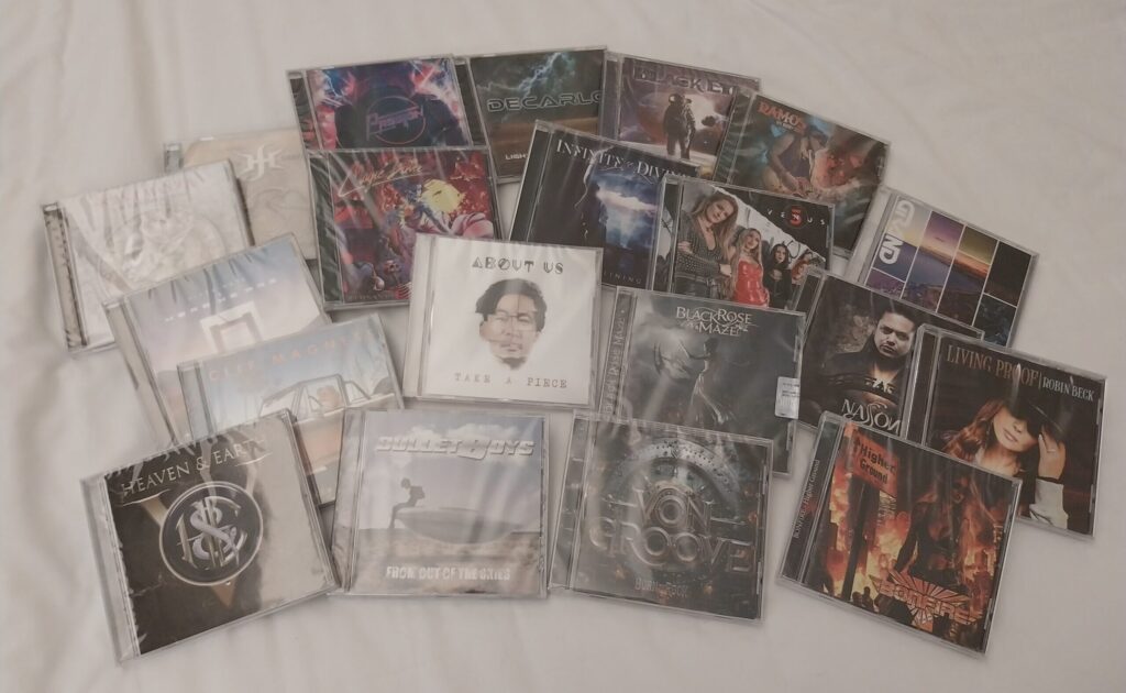 Photo of Frontiers Rock Festival 2026 raffle CDs